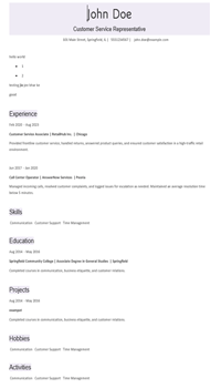 ATS classic HR Resume