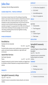 Bold Professional Resume